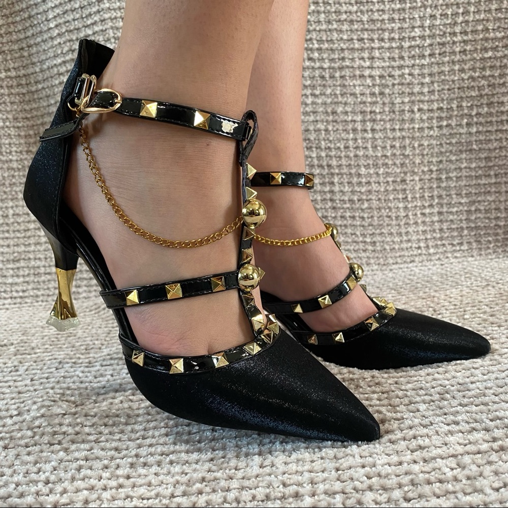 Black classy heels